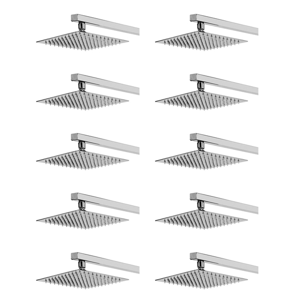 Ducha Chuveiro Slim 20x20 Kit 10 Unidades Suporte Parede Banh