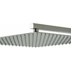 Ducha Chuveiro Slim 40x40 Cromada Com Braço 36cm Cromado