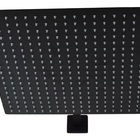 Ducha Chuveiro Slim 40x40 Preto Fosco Com Braço 36cm Preto