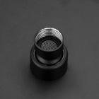 Ducha Chuveiro Slim Preto Quadrado Metal 40x40 Sem Braço