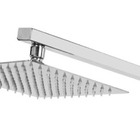 Ducha Chuveiro Slim Quadrado Metal 30x30cm Com Braço 30cm