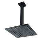 Ducha Chuveiro Teto Inox 20x20 Preto Fosco Suporte Quadrado L