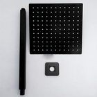 Ducha Chuveiro Teto Inox 20x20 Preto Fosco Suporte Quadrado L