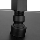 Ducha Chuveiro Teto Inox 20x20 Preto Fosco Suporte Quadrado L