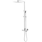 Ducha Coluna De Inox Quadrada 25 Cm (cromada)