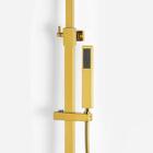 Ducha Coluna De Inox Quadrada 25 Cm (dourada)