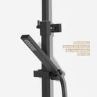 Ducha Coluna De Inox Quadrada 25 Cm (preta Fosca)