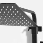 Ducha Coluna De Inox Quadrada 25 Cm (preta Fosca)