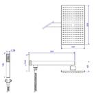 Chuveiro com Desviador e Ducha Manual Unic 30cm Cromado