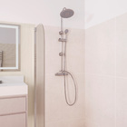 Ducha com Coluna 1 Jato Redonda Cromada Importada