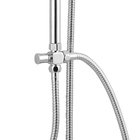 Ducha com Coluna 1 Jato Redonda Cromada Nerea