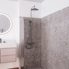 Ducha com Coluna Termostato Redonda 3 Jatos Cromada Sensea