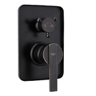 Ducha Com Monocomando E Chuveirinho Vintage Retrô Preto Óleo