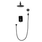 Ducha Com Monocomando E Chuveirinho Vintage Retrô Preto Óleo