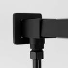 Ducha De Inox Quadrada 30x30 Cm Com Chuveirinho (Preto)