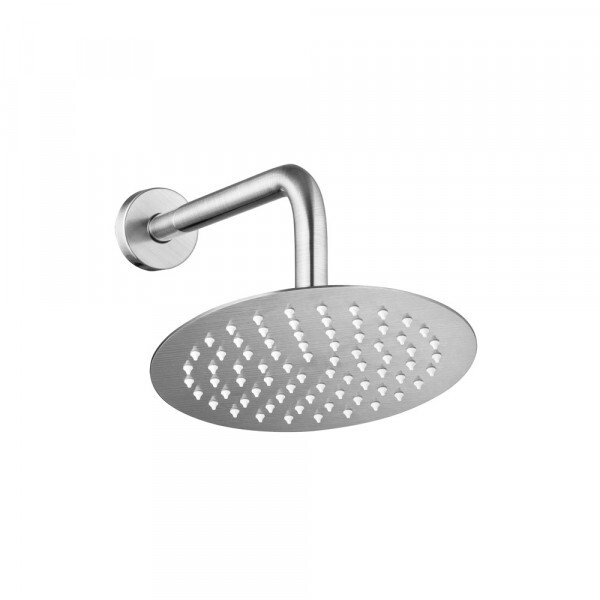 Ducha De Inox Redonda 20 Cm De Parede (escovada)