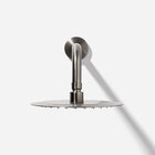 Ducha De Inox Redonda 20 Cm De Parede (grafite Fosca)