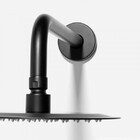 Ducha De Inox Redonda 20 Cm De Parede (preta)