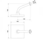 Ducha De Parede Athena Plus Acabamento Cromado 1964 Meber