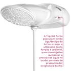 Ducha De Parede Top Jet Turbo Eletrônica 6800w 220v Branco -