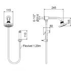 Ducha De Parede Uni 1968 Com Desviador Meber