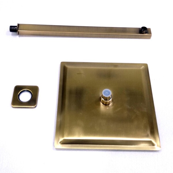 Ducha De Teto Quadrada 25x25 Bqt Dourada