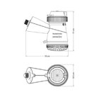 Ducha Eletrica Branca 3 Temperaturas 5500w Componentes Metali