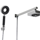 Ducha Em Abs Autolimpante Quadrado Com Chuveirinho Manual Com