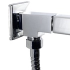 Ducha Em Abs Autolimpante Quadrado Com Chuveirinho Manual Com