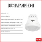 Ducha Fame Faminho 4t