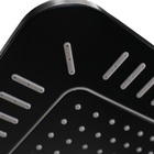 Ducha Flatt 21 Cm Black Matte De Abs C/ Cano De Teto 40 Cm