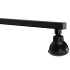 Ducha Flatt Abs Redonda 7 Cm C/ Cano Quadrado De Parede De 37