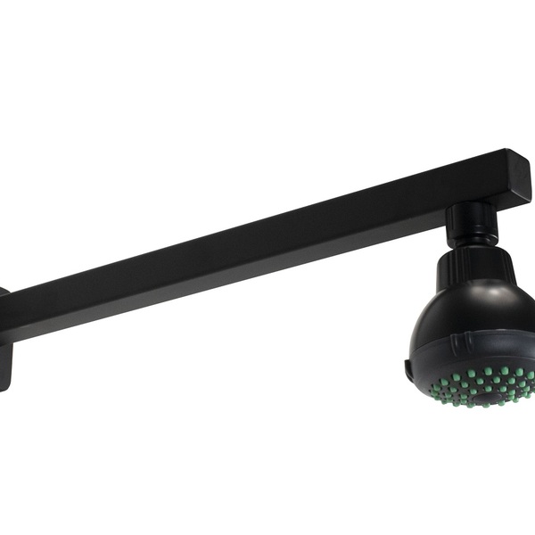 Ducha Flatt Abs Redonda 7 Cm C/ Cano Quadrado De Parede De 37