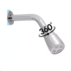 Ducha Fria Articulada Abs Cromado Jato Forte Economico