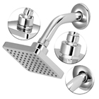 Ducha Fria Articulada para Banheiro Cromado Quadrada