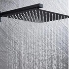 Ducha Fria Em Inox 304 Para Aréa Externa Piscina 25cm Black