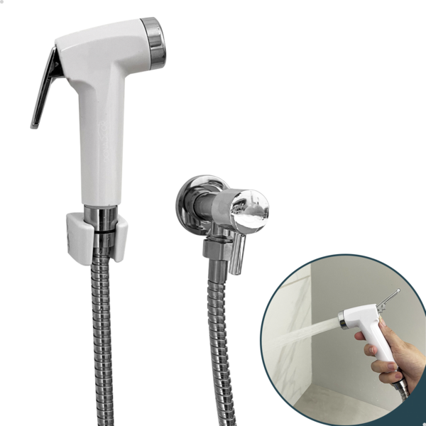 Ducha Higienica ABS Branca Chuveirinho íntimo Banheiro Regist