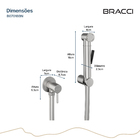 Ducha Higiênica Aço Escovado Água Fria