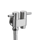 Ducha Higiênica Aço Inox Registro Duplo Saída Nox20 Doan