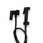 Ducha Higiênica Alavanca Toda Em Metal Preto Samer Metais