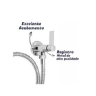 Ducha Higiênica Banheiro 100% Completa Luxo Metal Cromado 1,2