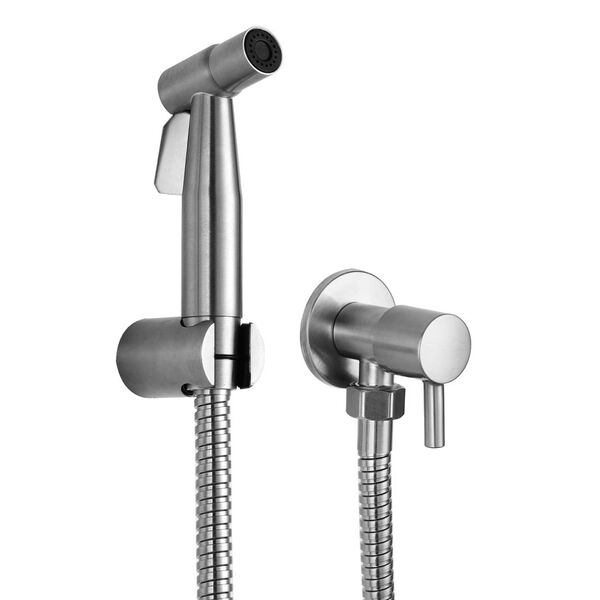 Ducha Higiênica Banheiro Aço Inox 304 Escovado Completa 1/4v