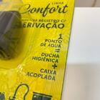 Ducha Higiênica Blukit Confort Com Registro E Derivação Preta