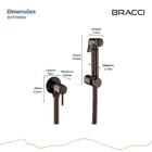 Ducha Higiênica Bronze Escovado Água Fria