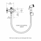 Ducha Higiênica C/ Derivação - Slim Cross