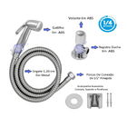 Ducha Higiênica Casagrande Mundial Kit Premium Abs Cromada Ac