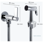 Ducha Higiênica Casagrande Mundial Metal Cromado Registro Lux