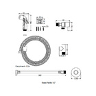 Ducha Higiênica Censi Luxo Com Conexão Em T Para Caixa Acopla