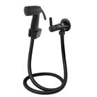 Ducha Higiênica Chuveirinho Intima Banheiro 120 Cm Preta C72