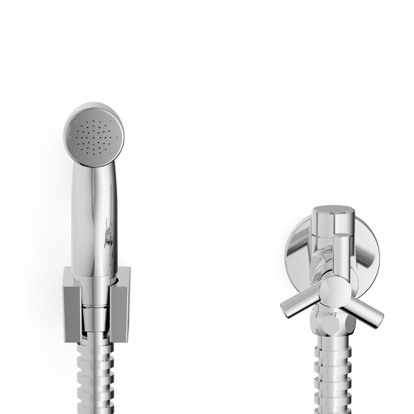 Ducha Higiênica com Derivação 1,2m Cromada Metal One Celite